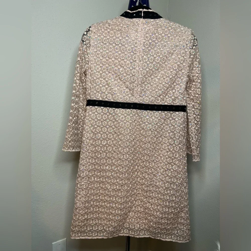 Authentic Giamba Paris pink floral embroidered dress - Picture 11 of 16